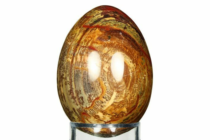 Realistic Polished Rainbow Onyx Stone Egg - Arizona #308710